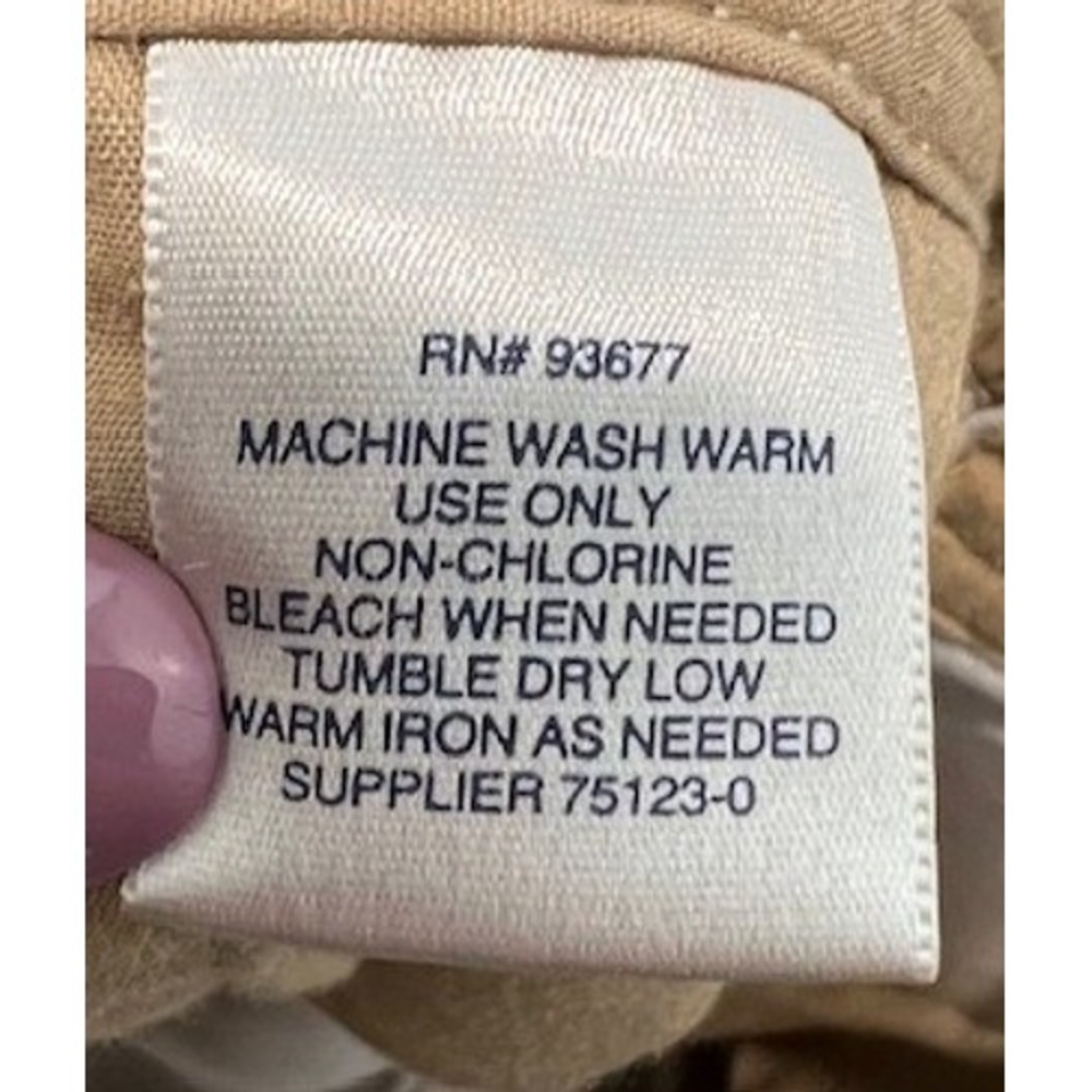St. John's Bay Classic Tan Beige Cotton Utility Cargo Shorts Mens Size 36 - Picture 6 of 6